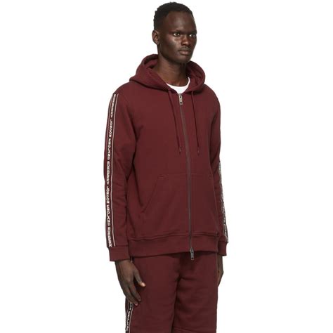 burberry hoodie burgundy|Burberry hoodie prices.